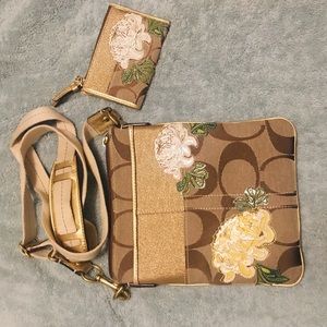 Coach crossbody and matching wallet